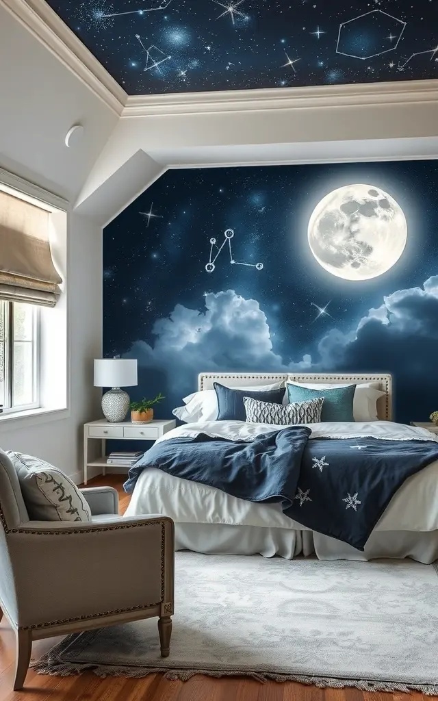 Celestial Murals - Picture walls that transport you to the cosmos with mesmerizing murals of constellations and galaxies. Each sheet captures the splendor of the night sky, inviting wonder and reverie. Let your imagination soar as the celestial patterns inspire aspirations and dreams, creating an atmosphere of infinite possibilities.
