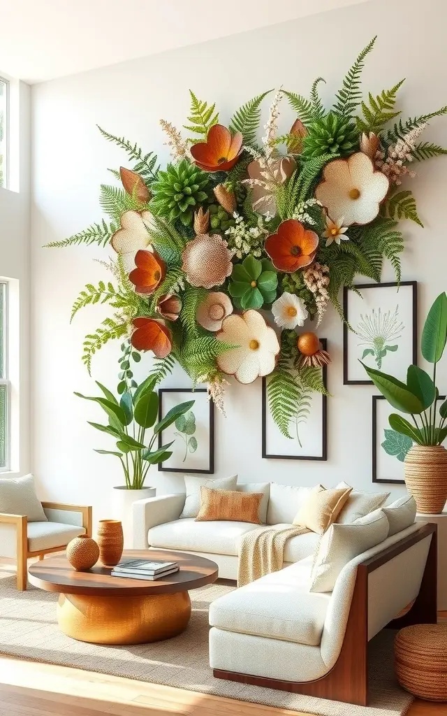 Botanical Wall Sculptures: Three-Dimensional Wonders - Craft stunning wall sculptures using a mix of natural materials—think driftwood, metal, and vibrant foliage. These three-dimensional pieces add depth and intrigue to your walls, creating focal points that invite exploration. The artistry in these sculptures highlights both the craftsmanship and the living plants, merging the man-made with the organic in a harmonious dance.