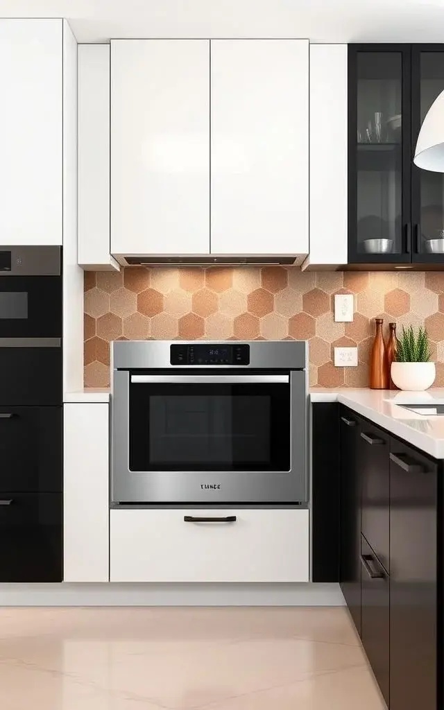 Culinary Oracle: Smart Oven - Transform your cooking experience with the Culinary Oracle, a smart oven that predicts your culinary needs while adapting to your cooking style. With a sleek touchscreen interface and Wi-Fi connectivity, this oven guides you through recipes, cooking times, and even self-cleans, all while ensuring your kitchen remains a monument of modern design.