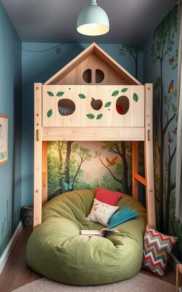 Nature's Nook - Bring the outdoors in with Nature's Nook. Use organic materials like reclaimed wood and natural textiles to craft a cozy environment that feels calm and inviting. Incorporate plants, nature-themed decor, and earth tones, creating a serene space that promotes relaxation and creativity.