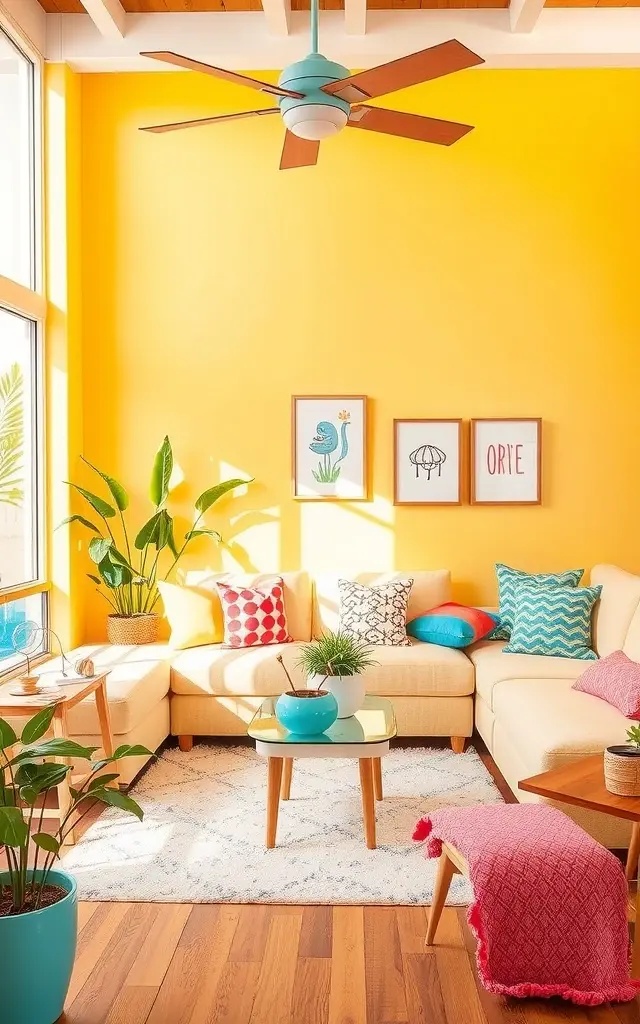 Joyful Junction - Bring energy and vibrancy into your home with colorful accents and playful patterns. A bold area rug paired with eclectic throw pillows can transform a room into a joyful meeting point for friends and family. This lively atmosphere encourages laughter and connection, making every gathering feel special.