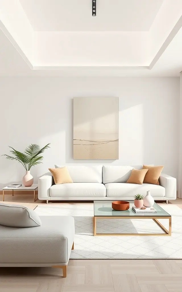 The Minimalist Canvas - Embrace a minimalist approach by designing a wall-mounted canvas that doubles as a decorative screen. This unique solution entails using a canvas frame to cover an unsightly smart TV or charging station. Paint it with a color that complements your decor or use removable fabric to easily switch out designs. This blend of art and function allows you to showcase your aesthetic while keeping devices out of sight, elevating your space into a serene sanctuary.