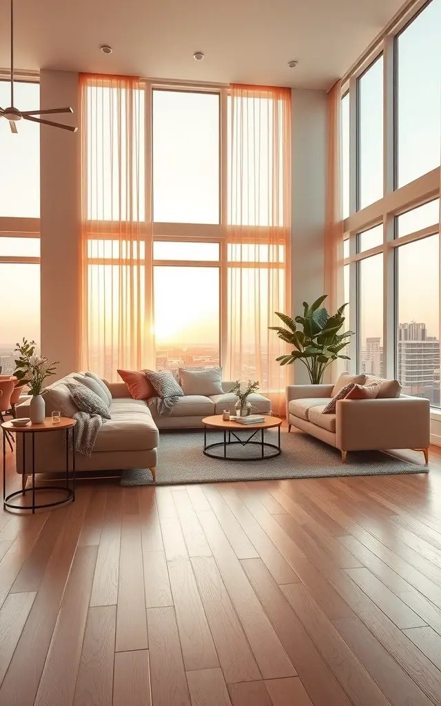 Energizing Dawn - Mimicking the gradual brightening of a sunrise, this design idea utilizes warm yellows and soft pinks to invigorate your mornings. A voice activation can gradually increase brightness at your desired wake-up time, uplifting your mood and preparing you for the day ahead. It’s an invitation to embrace each morning with energy and optimism.