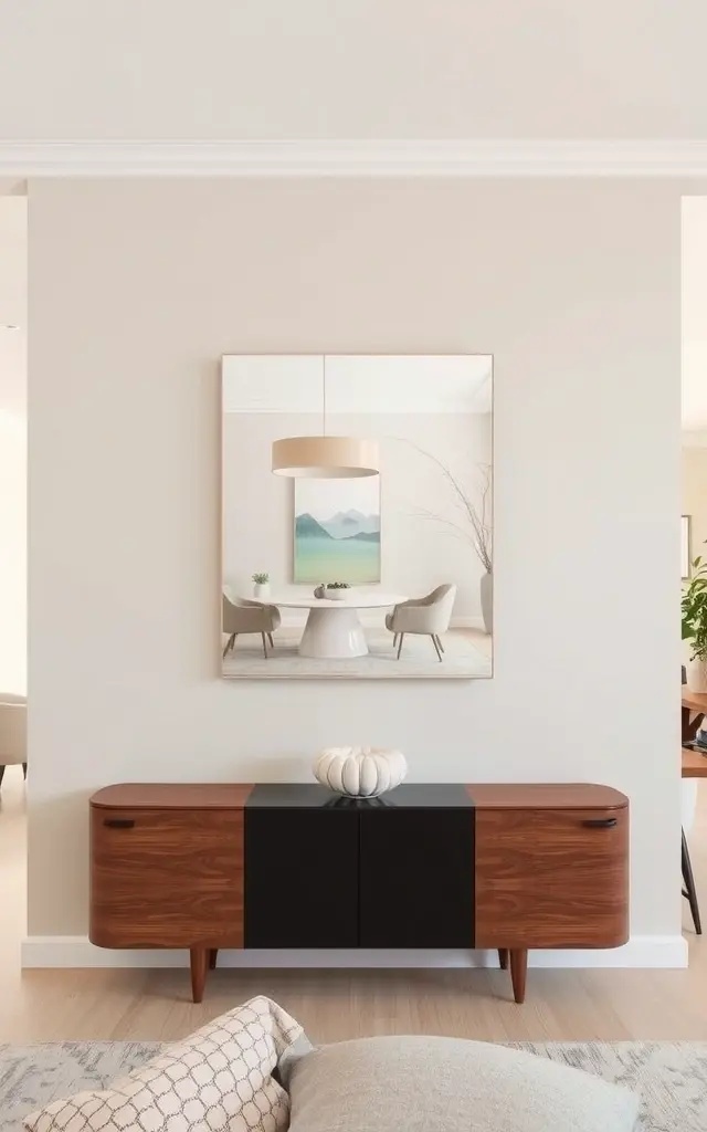 The Curator’s Canvas - Reinvent your home office with The Curator’s Canvas, a smart mirror that acts as a digital desk assistant. Featuring an interactive touchscreen, it displays your calendar, emails, and reminders with effortless elegance. The sleek design, adorned with minimalistic lines, ensures that functionality does not compromise style, making it a centerpiece of productivity and design.
