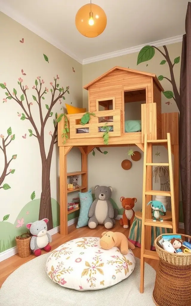 Nature’s Wonderland - Bring the outdoors inside with a nature-inspired decor scheme. Use botanical wallpaper, playful animal decals, and wooden accents to create a jungle-like ambiance. Add a small indoor plant or two, creating a mini-ecosystem that encourages curiosity about the natural world.