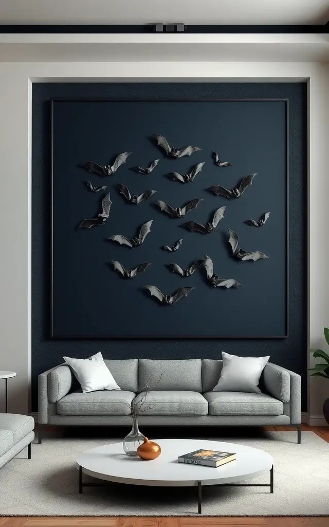 The Night Sky: A Celestial Bat Showcase - Transform your walls into a nocturnal paradise. Use a variety of bat shapes and sizes to create a garland that mimics the night sky. Drape it across a high wall or above a doorway, intertwining fairy lights to capture that magical essence. It’s less about clutter and more about creating a starry spectacle that draws the eye wherever it roams.