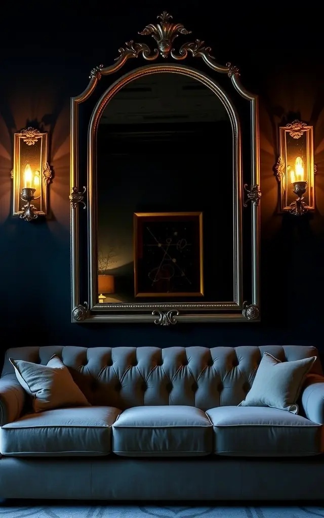 Celestial Moonlit Sconces - Channel the ethereal beauty of the night sky with sconces inspired by celestial themes. Crafted from polished brass and adorned with moon and star motifs, these pieces offer a soft, golden light that enhances the elegance of any space. Pair them with deep, rich colors in your decor for a dramatic effect that sparks conversation and captivates the imagination.