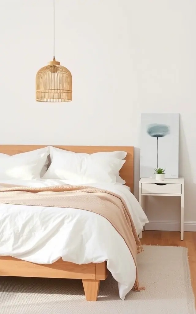 Ambient Radiance - Lighting is key to mood. Opt for soft, warm lighting that can be adjusted to suit your feelings—think chic bedside lamps or pendant lights with dimmable features. This ambient radiance not only highlights the artwork but also creates a cocoon of warmth, transforming your sanctuary with every soft flicker.