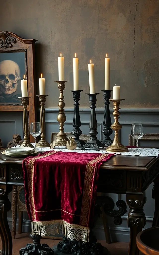 Textural Tapestry - Layer your console table with a tapestry of textures to create visual interest. Incorporate elements like a chunky knit runner, sleek ceramic dishes, or a woven basket filled with decorative gourds. This tactile approach not only adds depth but also makes your console table an inviting spot for friends and family to gather around during festive occasions.