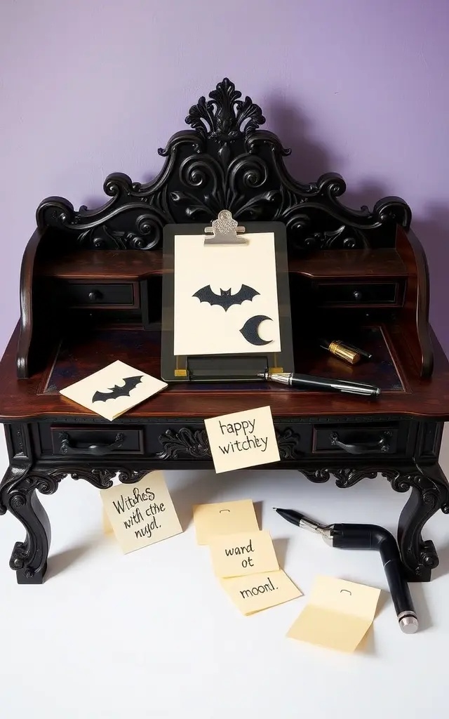 Spellbound Sticky Notes - Add a dash of enchantment to your reminders with sticky notes designed like ancient spell scrolls. Each note features intricate designs inspired by the arcane arts, turning mundane memos into enchanting messages. Plus, they come in a variety of haunted hues—perfect for scrawling your magical musings.