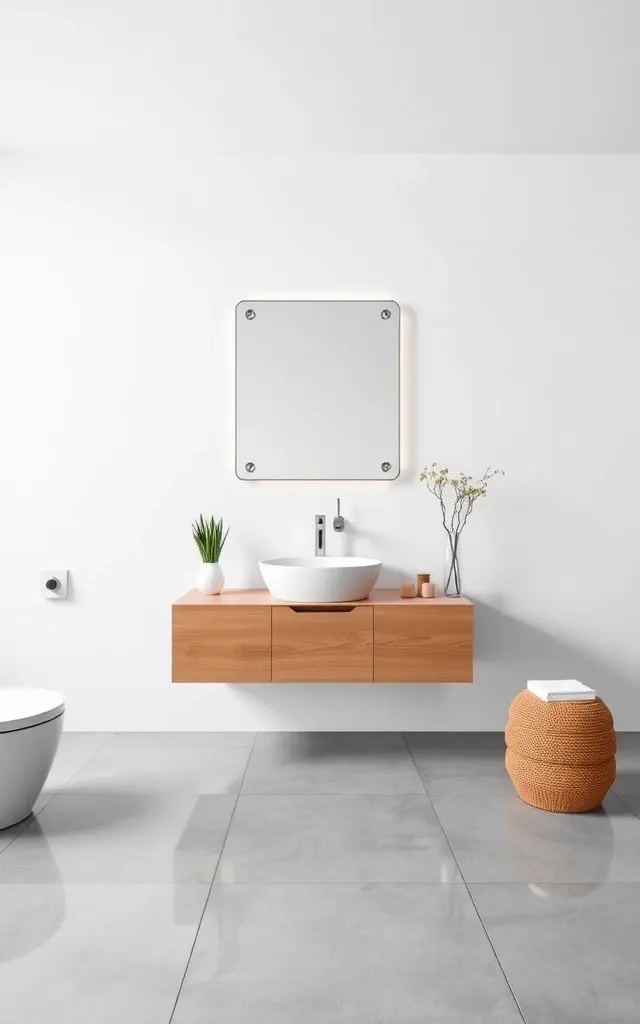 The Minimalist Muse - For the lovers of simplicity, consider a frameless smart mirror that seemingly disappears into the wall. Pair it with a monochrome palette and sleek fixtures to cultivate a serene, spa-like environment. This minimalist approach not only maximizes space but highlights the cutting-edge technology of the mirror itself.