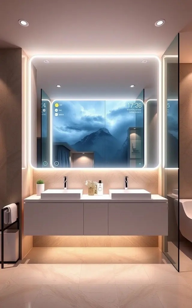 Gallery of Reflections - Curate a collection of art around your smart mirror to create a gallery wall that tells a story. Incorporate eclectic pieces ranging from modern prints to vintage photographs, allowing your mirror to shine as a centerpiece. This personalized touch not only elevates your bathroom décor but also reflects your unique style.