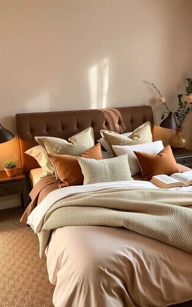 Nature's Palette Decor - Bring the outdoors in by incorporating natural elements into your decor. Earthy ceramics, woven baskets, and plants in shades of green will beautifully contrast with your mocha tones. This ‘nature’s palette’ approach fosters a sense of serenity and connection to the earth, elevating the coziness of your retreat.