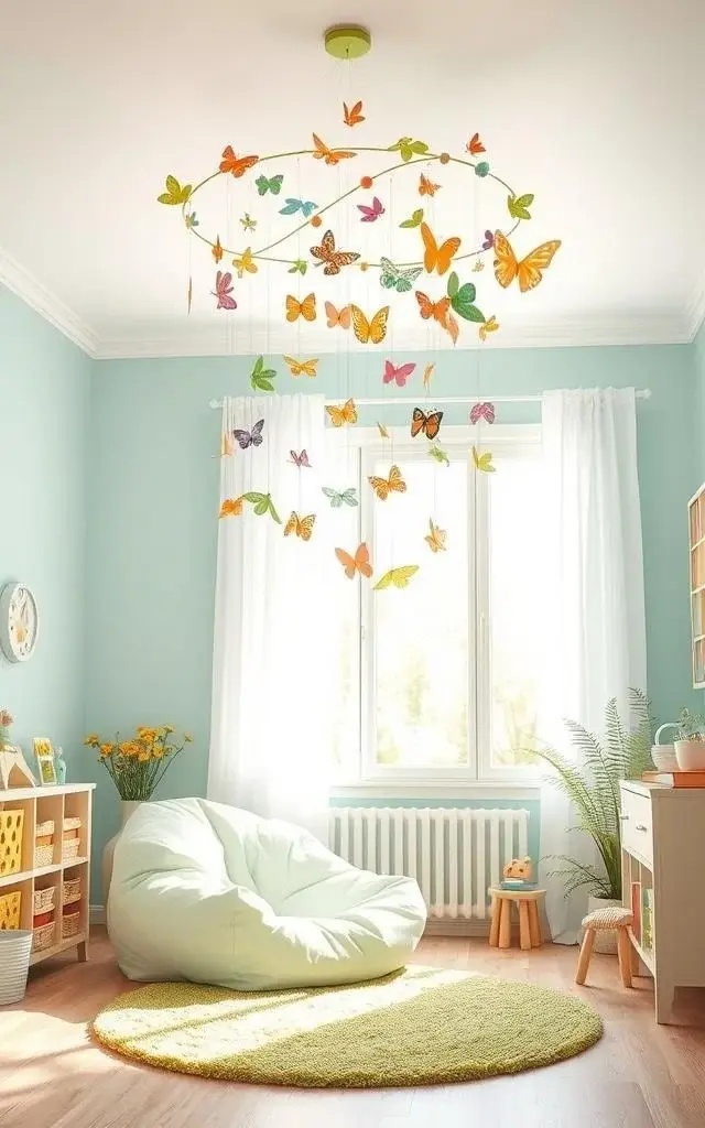 Nature's Dance - Inspired by a forest canopy, this mobile features delicate paper leaves and wooden branches. As they twist and twirl, they mimic the soothing motion of trees in the wind, bringing a piece of the great outdoors into your living space.