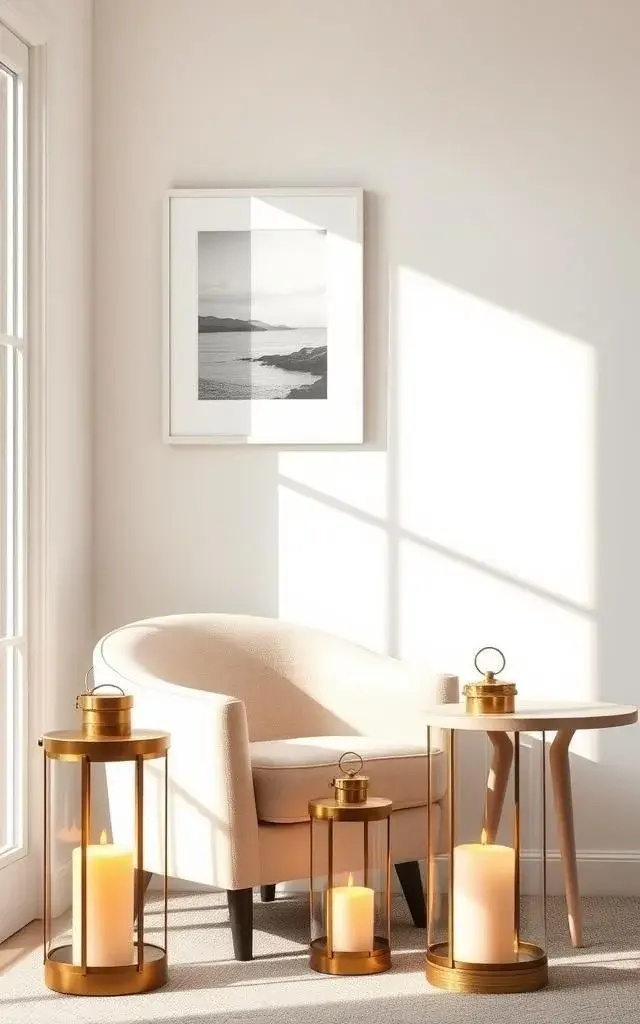 Vintage Lantern Glow - Forget standard table lamps! Embrace the charm of vintage lanterns, draping them across your dining table or hanging them from the ceiling. Each lantern tells a story of journeys past, instantly infusing your home with warmth and history while creating a cozy, inviting ambiance.