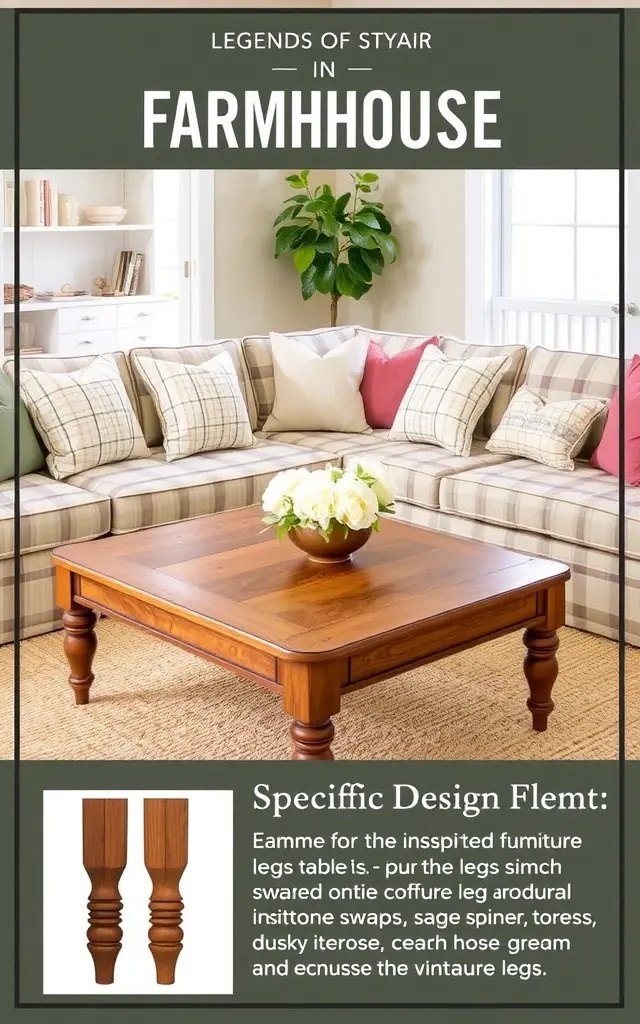 Farmhouse Flair - Turn a simple table into a rustic masterpiece by replacing its legs with reclaimed wood stumps. This earthy swap not only adds texture but also tells a story of sustainability. Each unique knot and grain can evoke the serene beauty of nature, perfect for cozy family dinners or intimate gatherings.