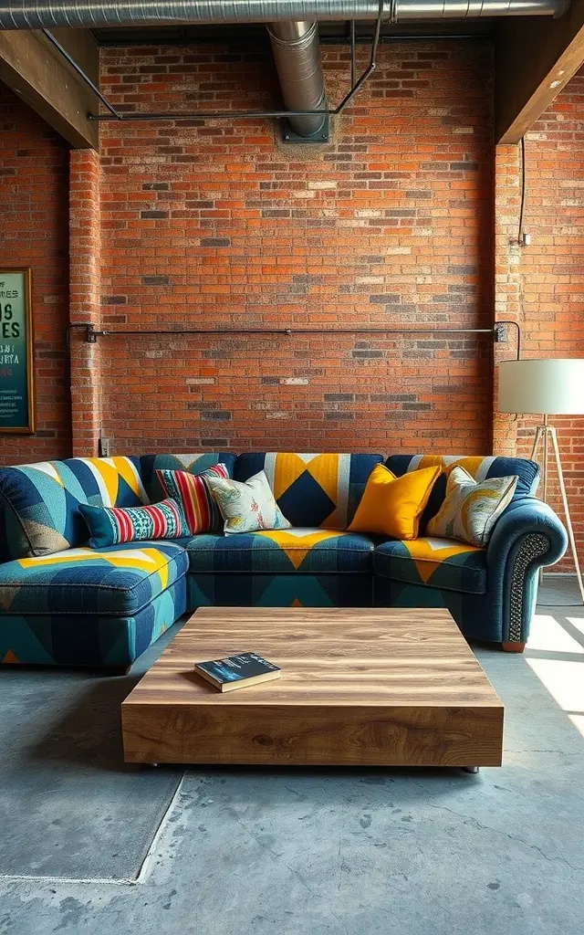 Graphic Grit - Introduce striking graphic patterns into the mix with oversized florals clashing against bold stripes. Picture a vibrant floral-upholstered ottoman popping against a classic striped sofa. This daring dance of design will leave onlookers breathless, proving that bold choices lead to beautiful spaces.