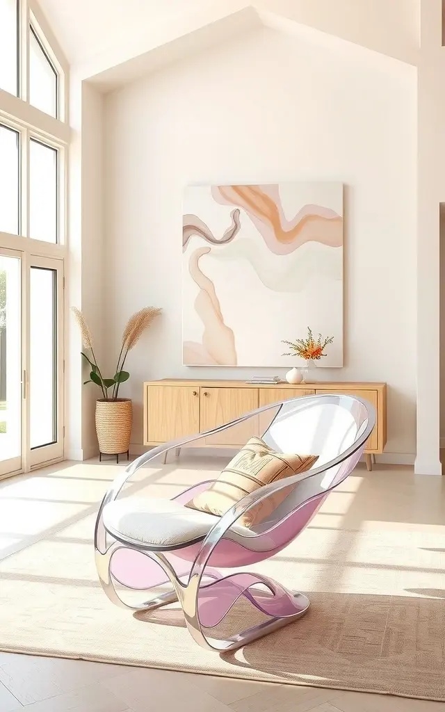 The Ethereal Balance Chair - As if suspended in mid-air, this chair balances sculptural elegance with ergonomic bliss. Its unique silhouette provides support without compromising on style, making it an eye-catching focal point in any room. Whether reading a book or simply enjoying a quiet moment, it redefines comfort through artistry.