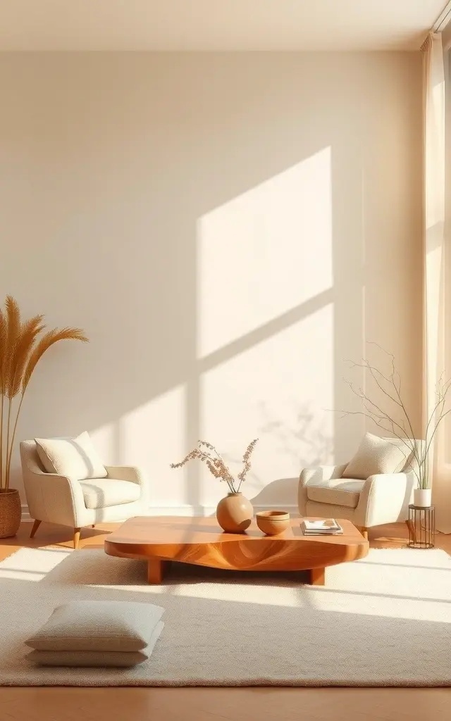 Sculpted Shadows - Experiment with sculptural forms in varying shades of one color. Choose a bold hue like deep navy and incorporate textured wall art, a sleek ceramic vase, and tactile fabric cushions. The interplay of light and shadow enhances the depth, making the space feel dynamic yet unified.